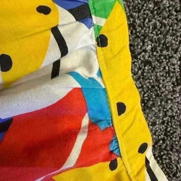 Handmade, multicolor girls/women’s festive, fun, colorful skirt with lace trim - Picture 9 of 11